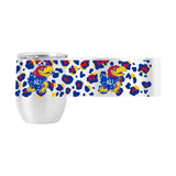 Kansas 16oz Leopard Stainless Curved Beverage - Logo Brands - Flyclothing LLC