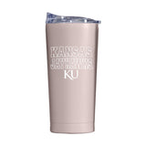 Kansas 20oz Stencil Powder Coat Tumbler - Logo Brands - Flyclothing LLC