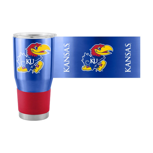 Kansas Alt Sleeve 30oz Gameday Stainless Tumbler - Logo Brands - Flyclothing LLC