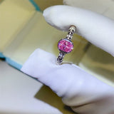 1 Carat Moissanite 925 Sterling Silver Ring - Trendsi