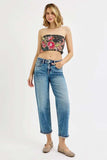 RISEN Full Size High Rise Crop Boyfriend Jeans Plus Size - Trendsi - Flyclothing LLC