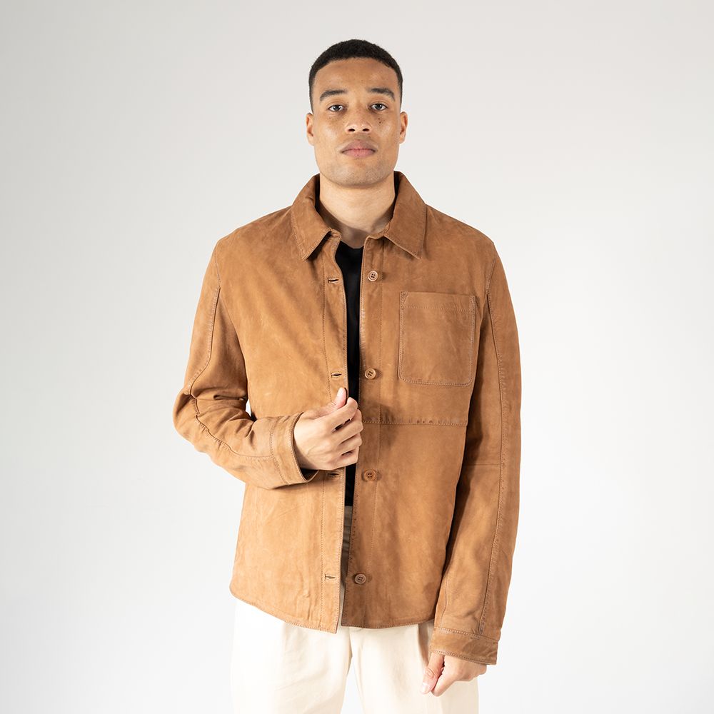 Jemmo RF Leather Jacket, Cognac