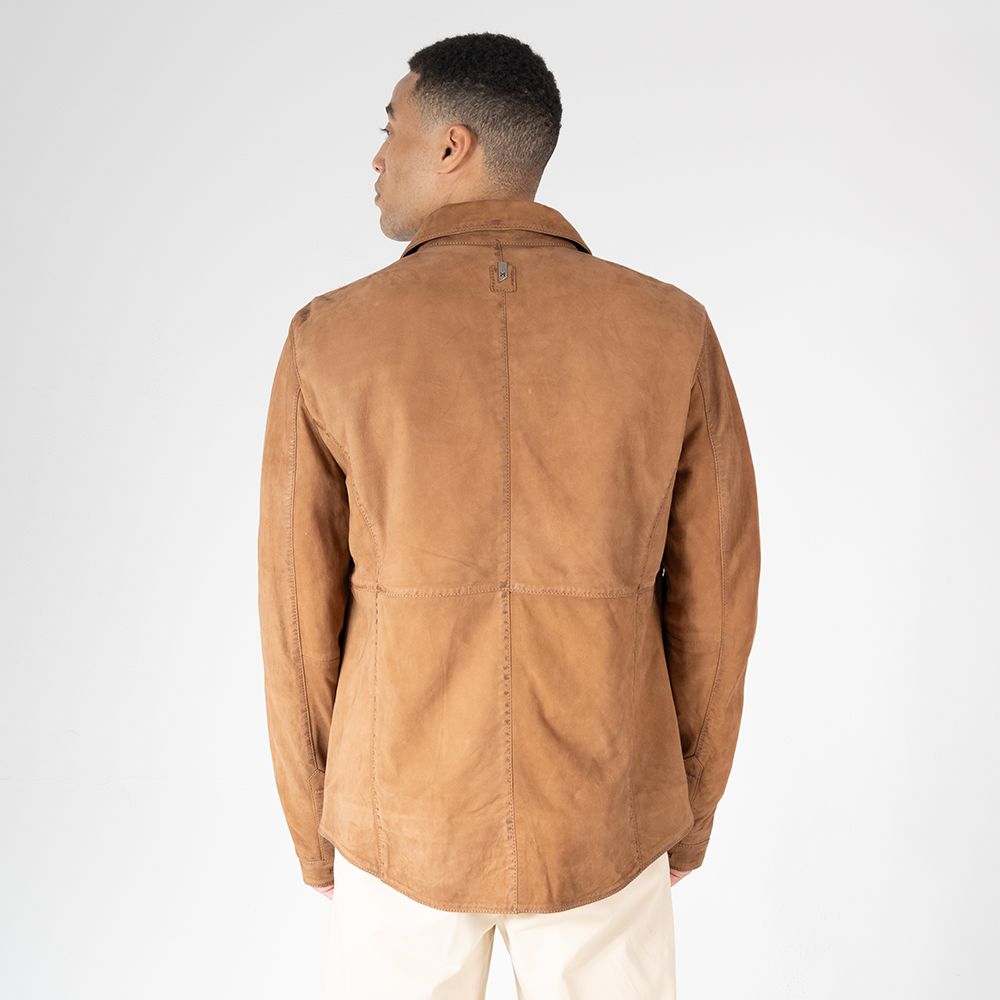 Jemmo RF Leather Jacket, Cognac