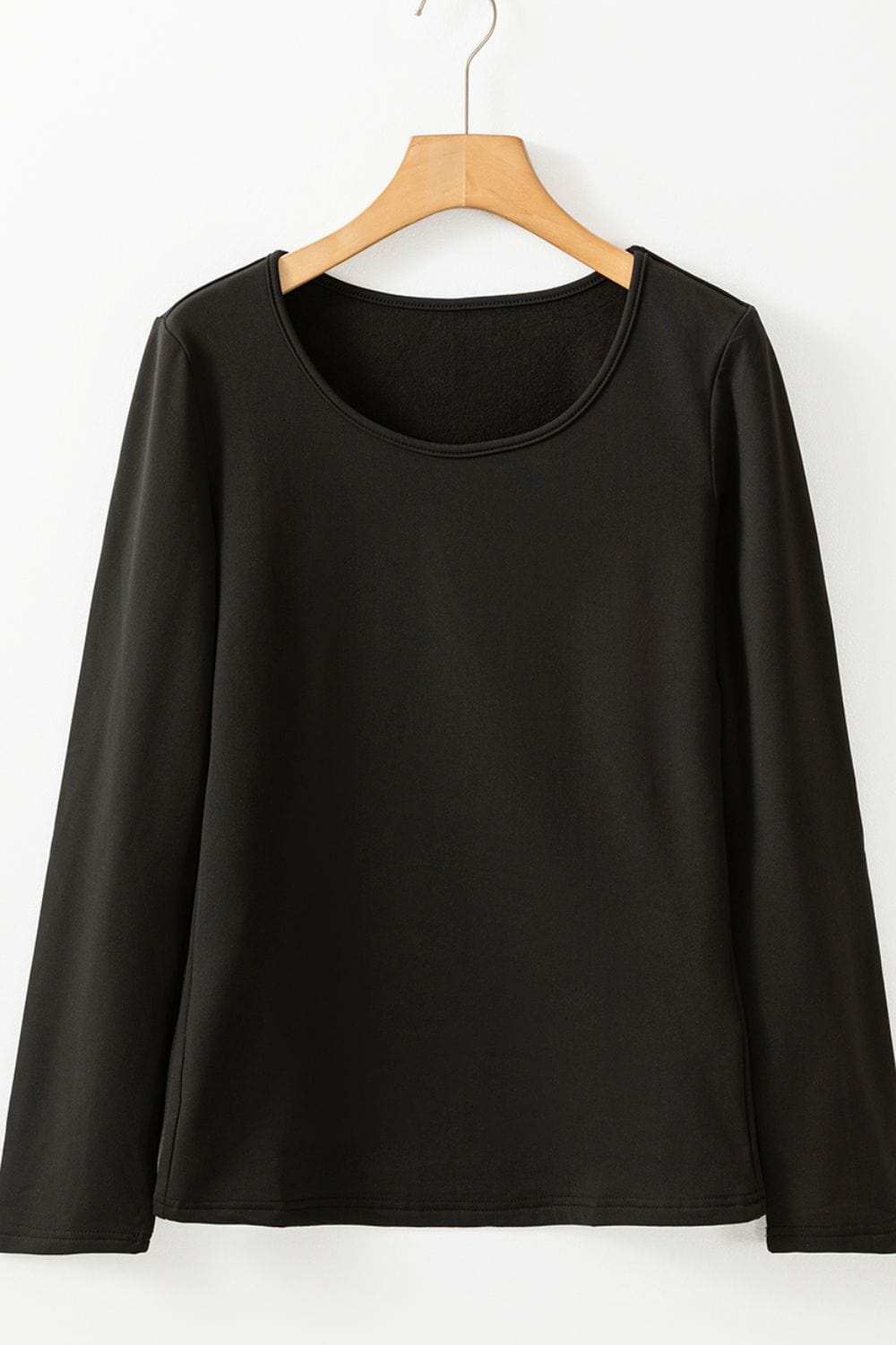 Round Neck Long Sleeve Top - Trendsi - Flyclothing LLC