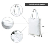 White Leather Shoulder Tote Bag - Classy Leather Bags - Flyclothing LLC