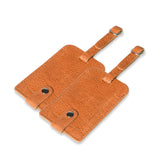 Tan Leather Luggage Tags Set - Classy Leather Bags - Flyclothing LLC