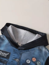 Children's Button Up Hooded Jacket & Pants Set - Trendsi - Flyclothing LLC
