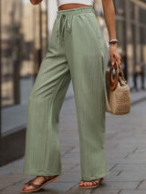 High Waist Wide Leg Pants - Trendsi - Flyclothing LLC