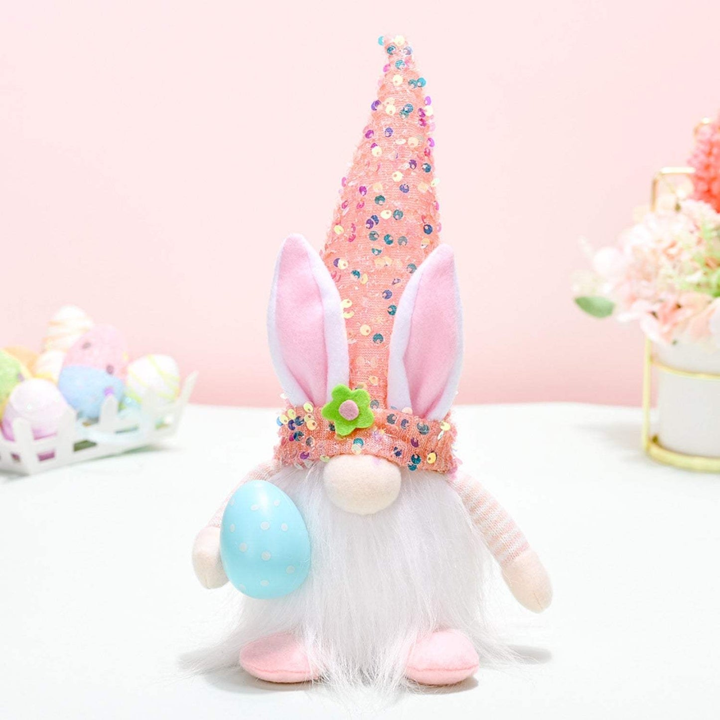 Easter Sequin Pointed Hat Faceless Gnome - Trendsi - Flyclothing LLC