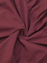 Tie Waist Long Sleeve Ruffled Hem Dress - Trendsi - Flyclothing LLC