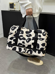 Oxford Cloth Leopard Travel Bag - Trendsi