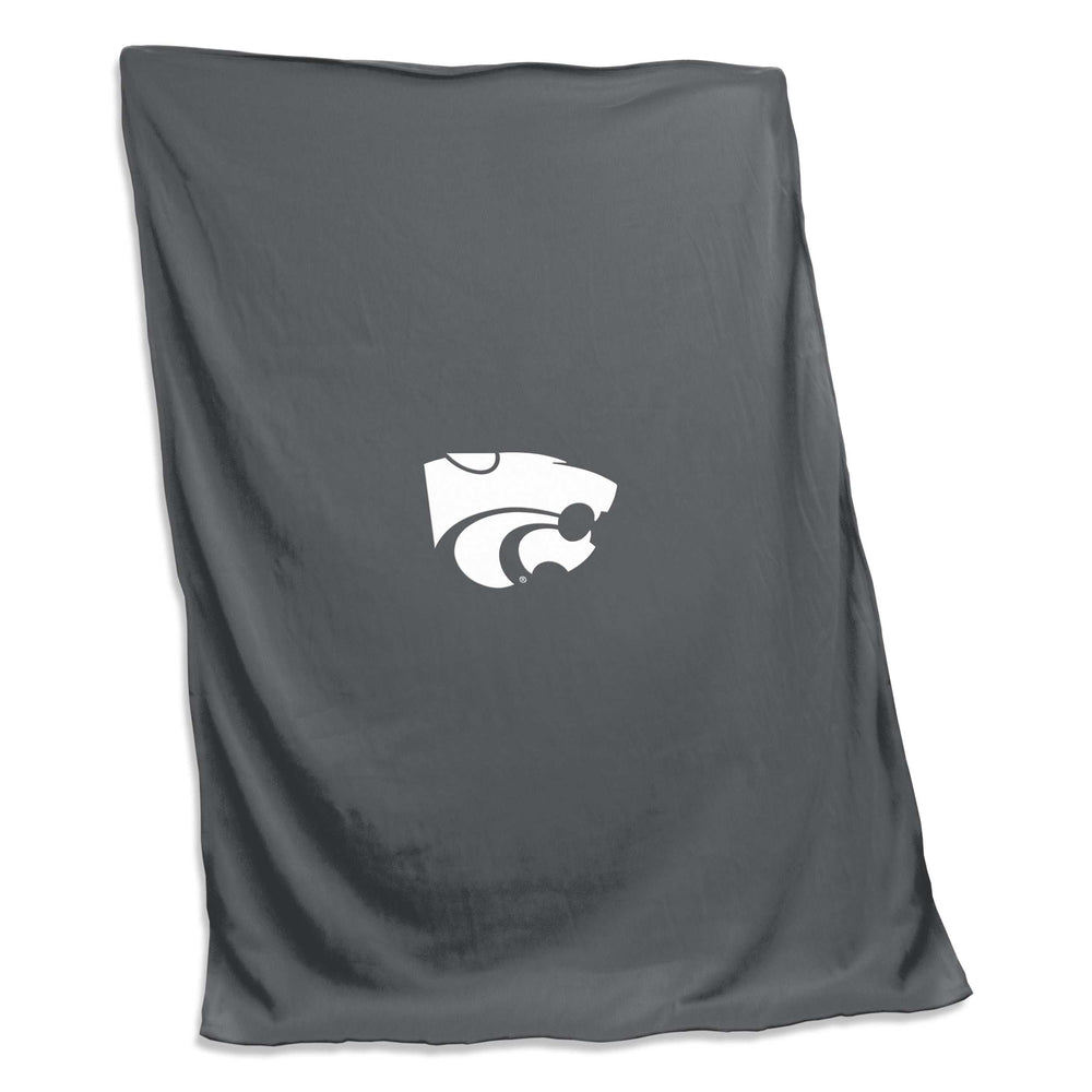 KS State Charcoal Sweatshirt Blanket (Screened) - Logo Brands - Flyclothing LLC