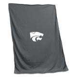 KS State Charcoal Sweatshirt Blanket (Screened) - Logo Brands - Flyclothing LLC