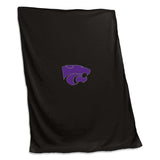 KS State Black Sweatshirt Blanket (Screened) - Logo Brands - Flyclothing LLC