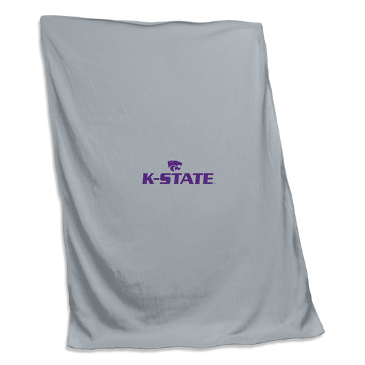 Kansas State Screened Sweatshirt Blanket - Logo Brands - Flyclothing LLC