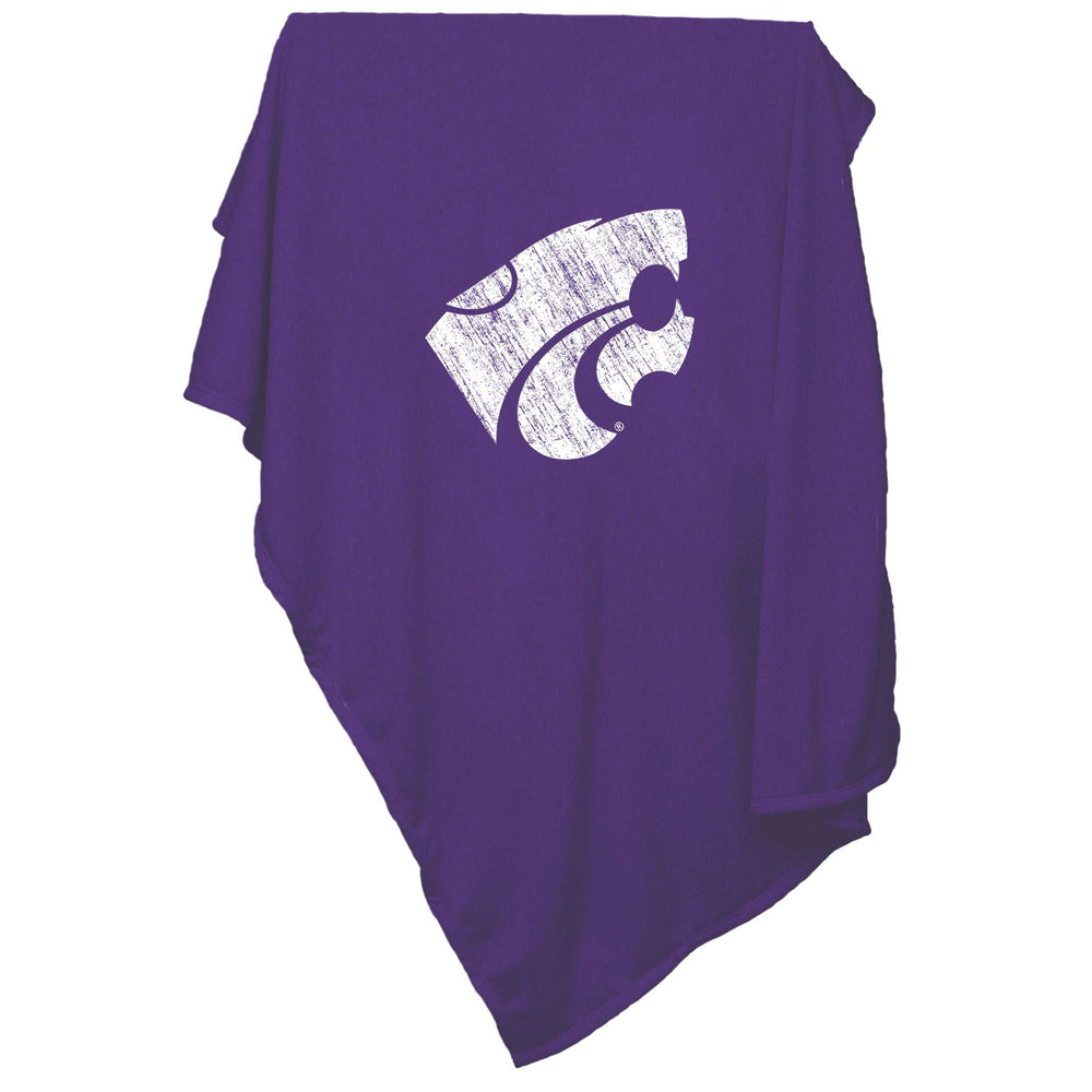 KS State Sweatshirt Blanket (Screened) - Logo Brands - Flyclothing LLC