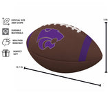 KS State Team Stripe Official-Size Composite Football - Logo Brands - Flyclothing LLC