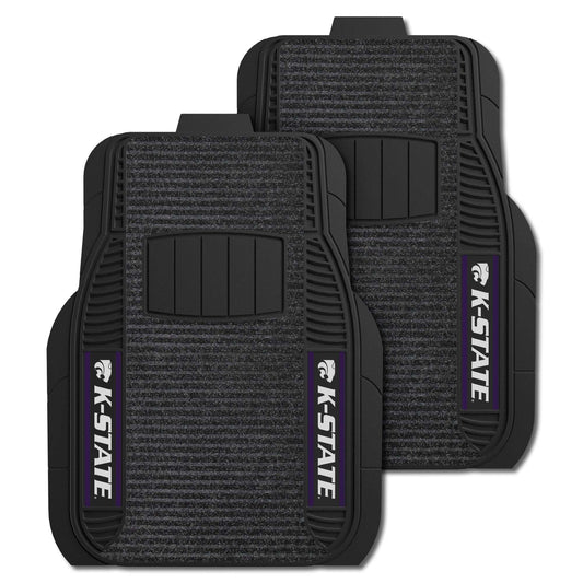 Kansas State University 2-pc Deluxe Car Mat Set - Logo Brands - Flyclothing LLC