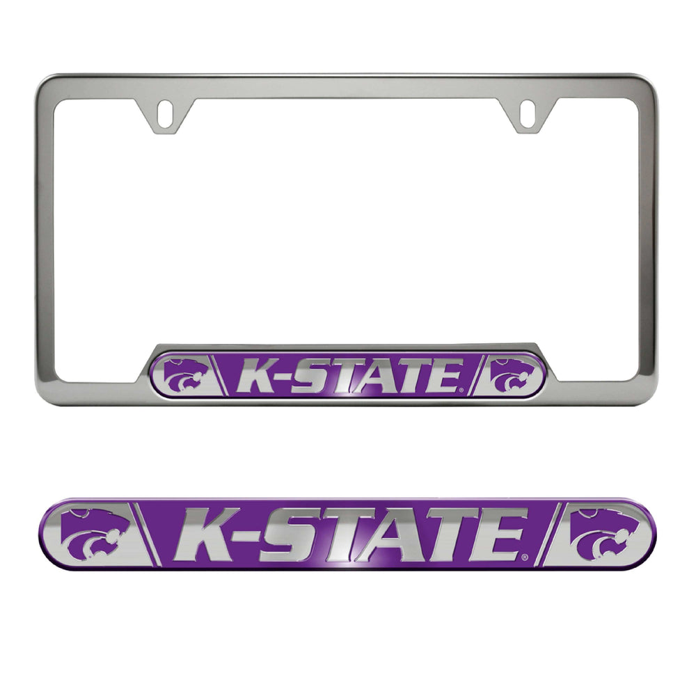 Kansas State University Embossed License Plate Frame - Logo Brands - Flyclothing LLC
