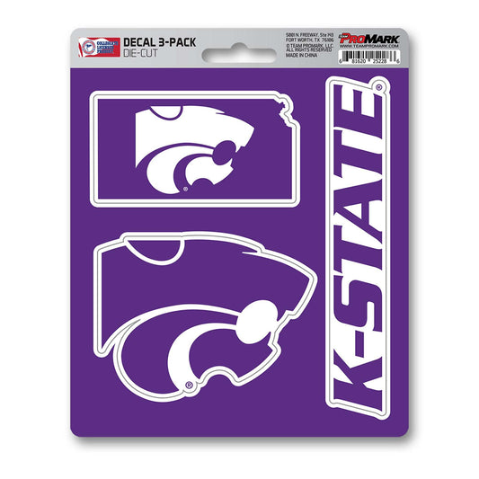 Kansas State University Decal 3-pk - Logo Brands - Flyclothing LLC