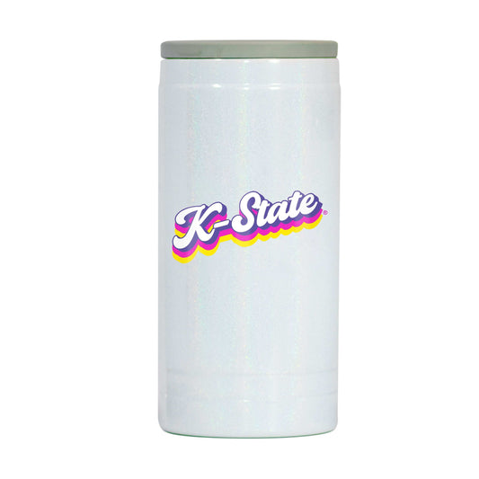 Kansas State 12oz Shadow Iridescent Slim Coolie - Logo Brands - Flyclothing LLC