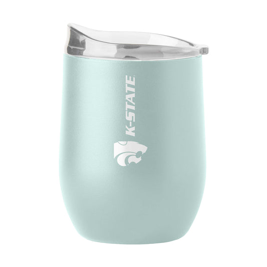 Kansas State 16oz Vertical Powder Coat Curved Bev - Logo Brands - Flyclothing LLC