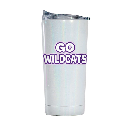 Kansas State 20oz Bubble Iridescent Tumbler - Logo Brands - Flyclothing LLC