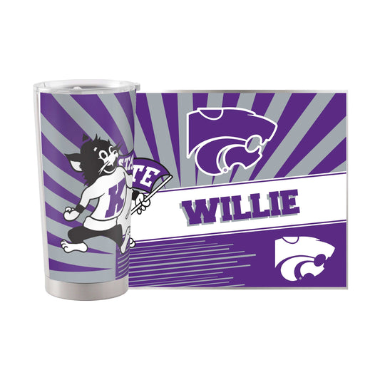 Kansas State 20oz Mascot Stainless Tumbler - Logo Brands - Flyclothing LLC