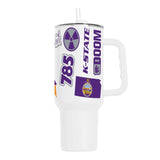 Kansas State 40oz Native Powder Coat Tumbler - Logo Brands - Flyclothing LLC
