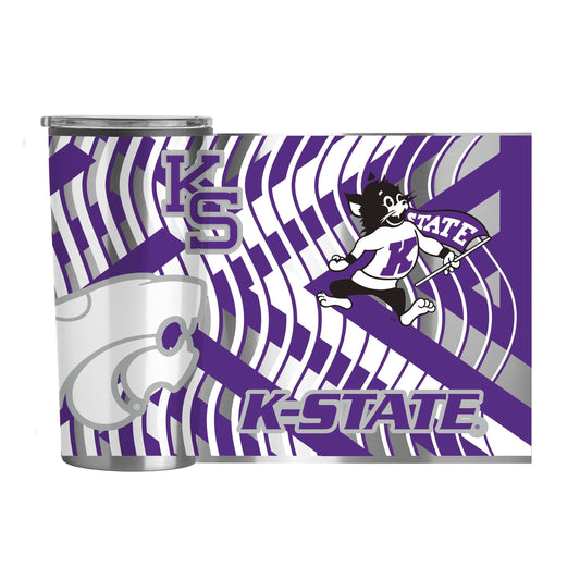 KS State 20oz Flex Plastic Wall Stainless - Logo Brands - Flyclothing LLC