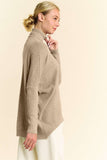 Davi & Dani Turtleneck Long Sleeve Knit Top - Trendsi