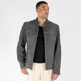Fabian CF Leather Jacket, Granit