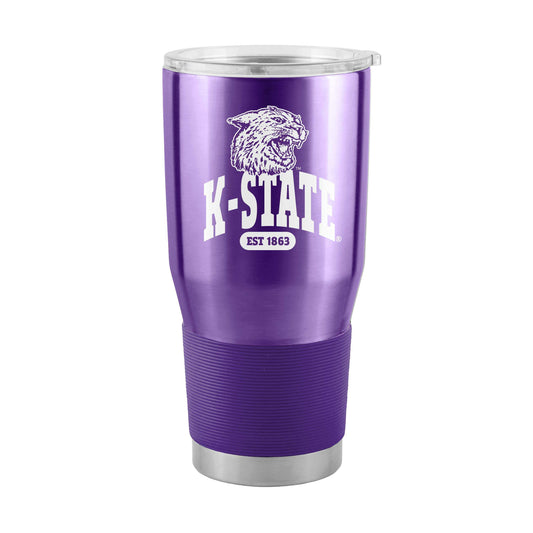 Kansas State 30oz Arch Stainless Tumbler - Logo Brands - Flyclothing LLC