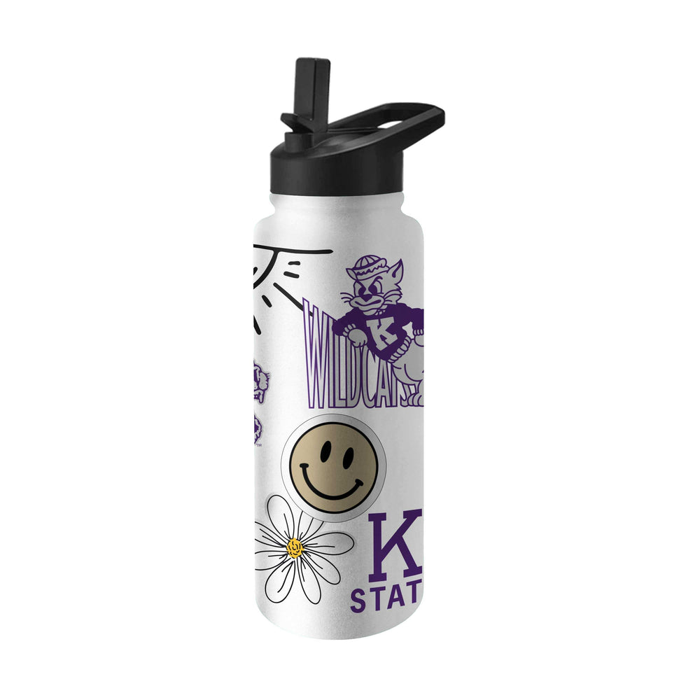 Kansas State Vault 34oz Native Quencher Bottle - Logo Brands - Flyclothing LLC