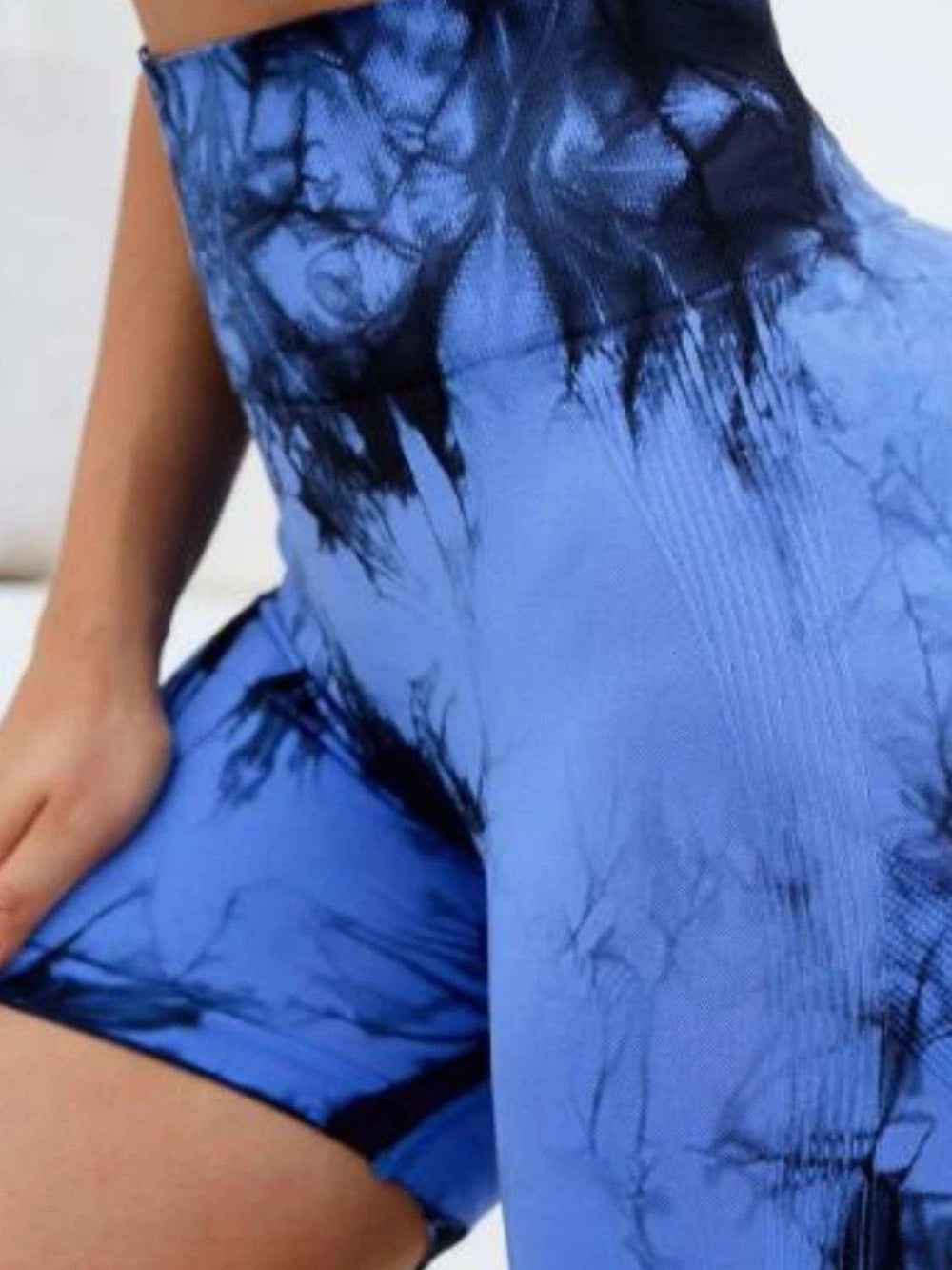 Tie-Dye High Waist Active Shorts - Trendsi - Flyclothing LLC