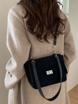 Suede Flap Crossbody Bag - Trendsi - Flyclothing LLC