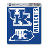 University of Kentucky Decal 3-pk - Logo Brands - Flyclothing LLC