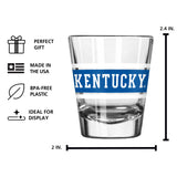 Kentucky 2oz Stripe Shot Glass - Logo Brands - Flyclothing LLC