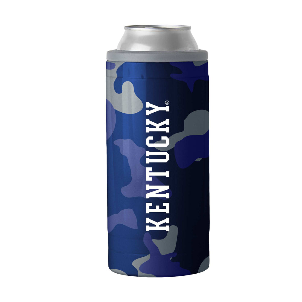 Kentucky 12oz Camo Swagger Slim Can Coolie - Logo Brands - Flyclothing LLC