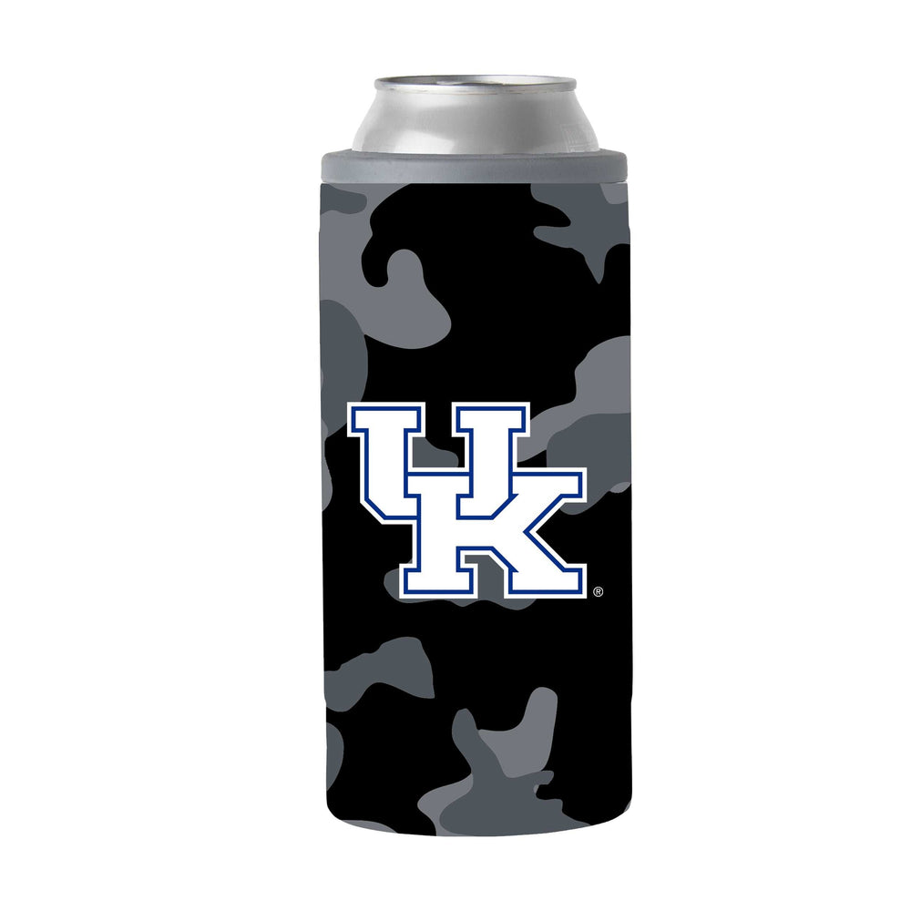 Kentucky Black Camo 12oz Slim Can Coolie - Logo Brands - Flyclothing LLC
