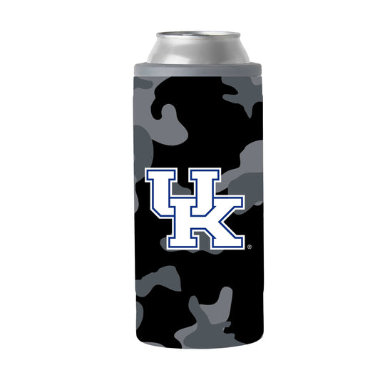 Kentucky Black Camo 12oz Slim Can Coolie - Logo Brands - Flyclothing LLC
