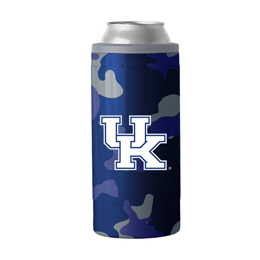 Kentucky 12oz Camo Swagger Slim Can Coolie - Logo Brands - Flyclothing LLC
