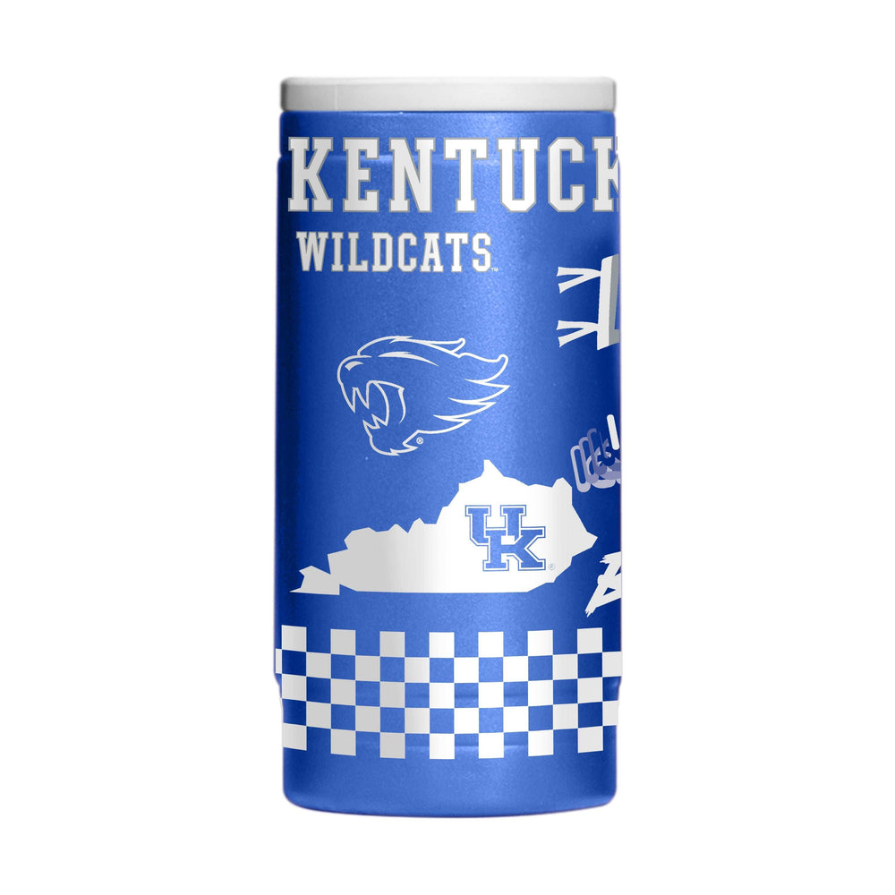 Kentucky 12oz Native Alternate Powdercoat SlimCan Coolie - Logo Brands - Flyclothing LLC