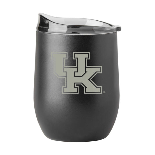 Kentucky 16oz Gun Metal Black Powder Curved Beverage - Logo Brands - Flyclothing LLC