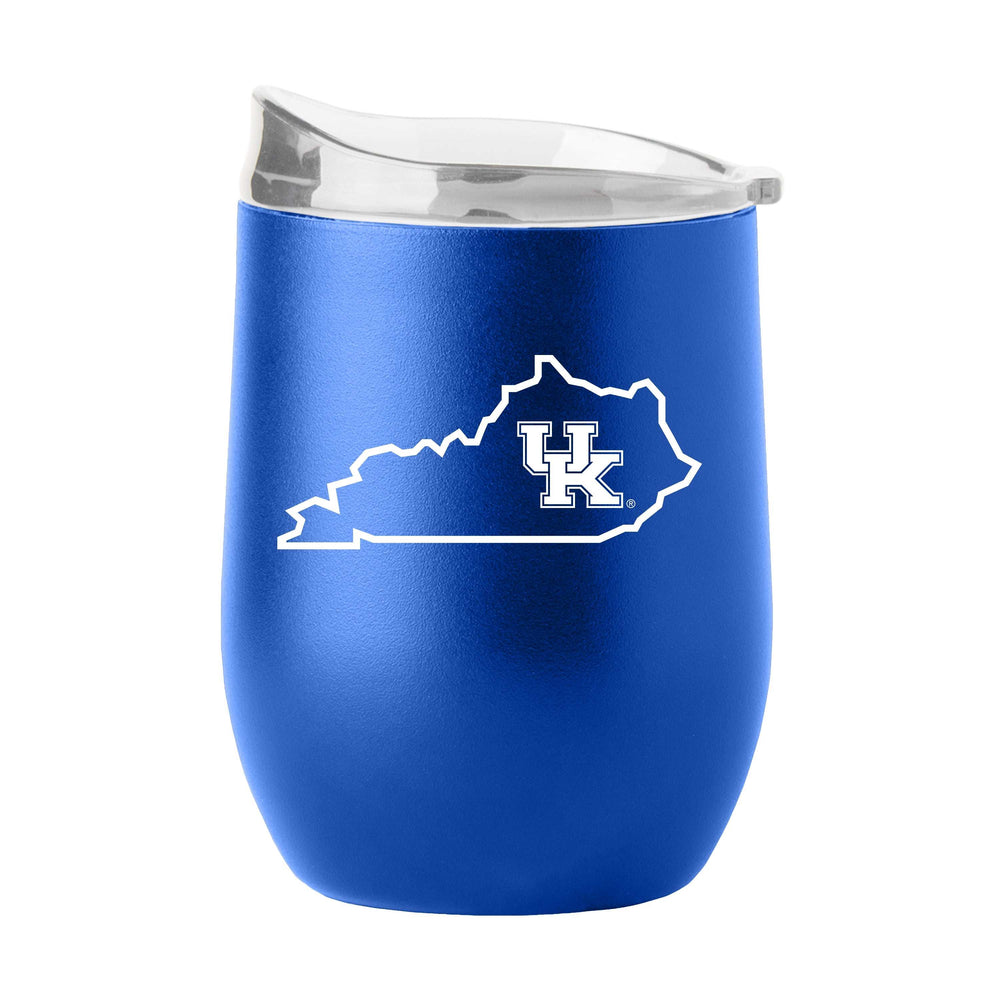 Kentucky 16oz State Outline Powder Coat Curved Beverage - Logo Brands - Flyclothing LLC