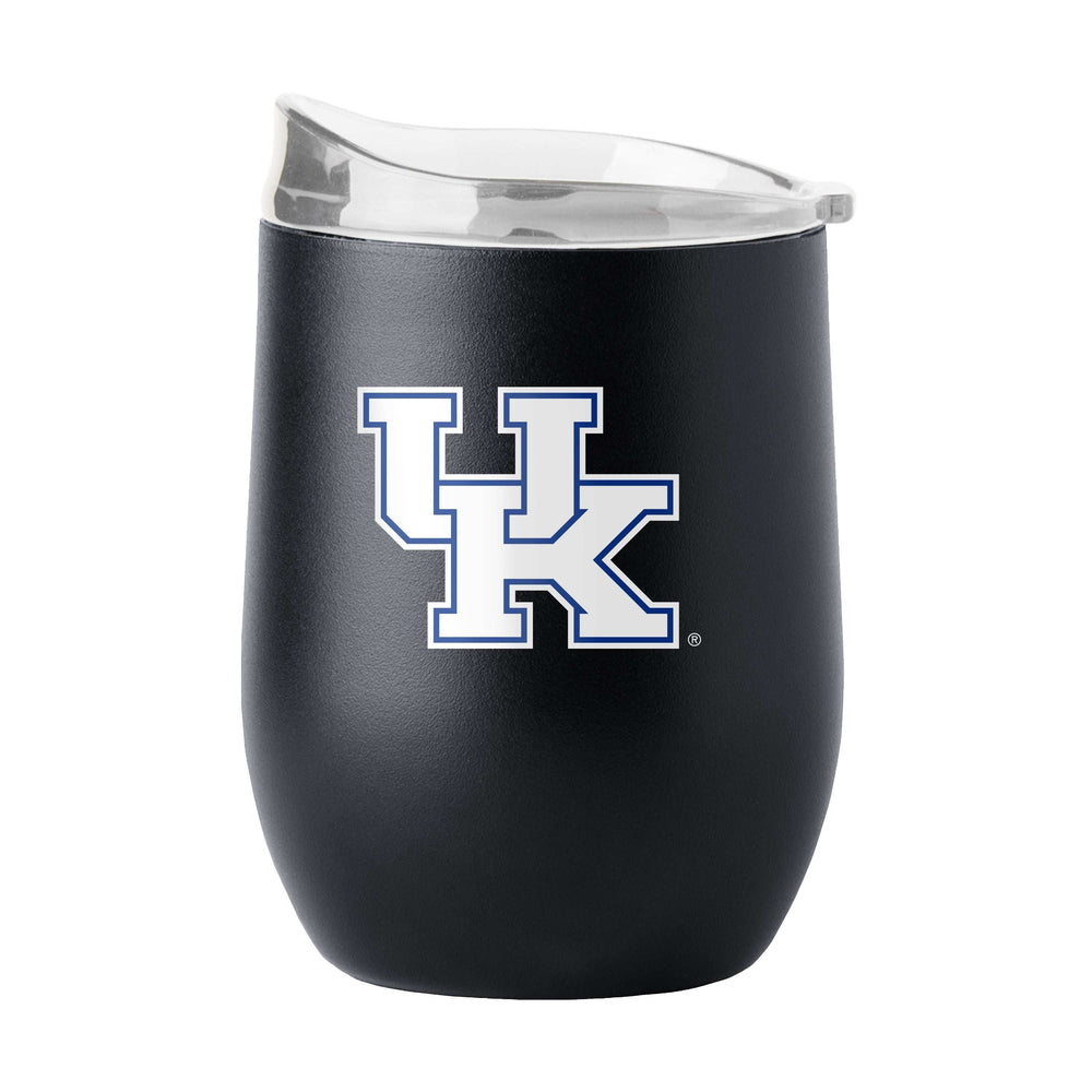 Kentucky 16oz Black Powder Coat Curved Beverage - Logo Brands - Flyclothing LLC