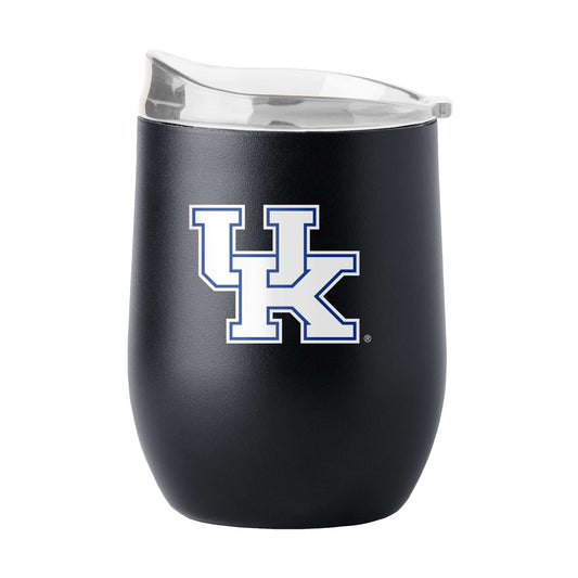 Kentucky 16oz Black Powder Coat Curved Beverage - Logo Brands - Flyclothing LLC