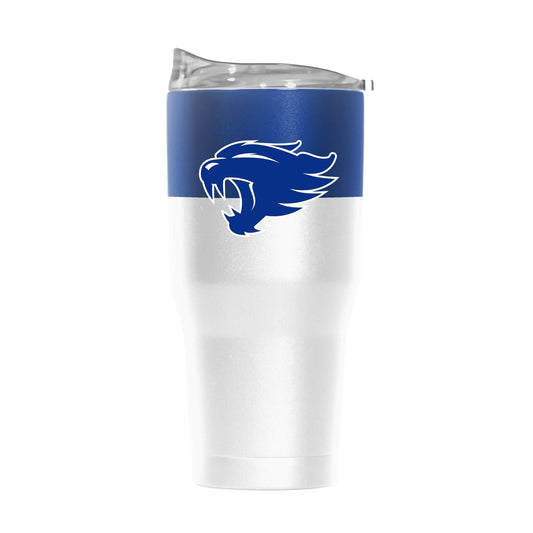 Kentucky 30oz Colorblock White Powder Coat Tumbler - Logo Brands - Flyclothing LLC