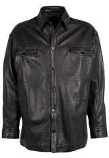 Currow OS Leather Jacket, Black