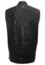 Otis CF Leather Vest, Navy